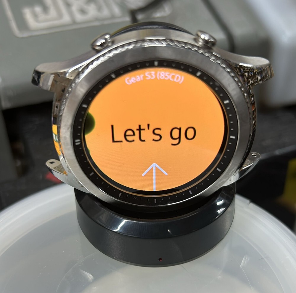 Samsung Galaxy Gear S3 Classic 46mm Stainless Steel Smart Watch GRD B *LCD DOTS*