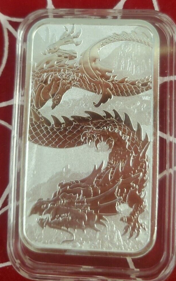 2023 AUSTRALIA DRAGON COIN 🐲1 Oz .9999 Fine Silver Coin Bar 🔥🔥