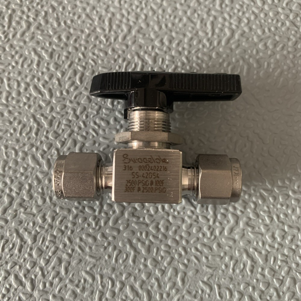 Swagelok SS 1-Piece 40G Series Ball Valve, SS-42GS4