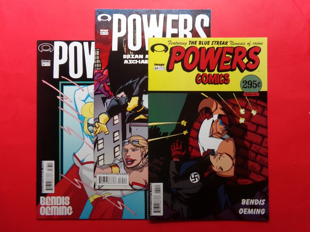 POWERS COMICS #34 #35 #36  Bendis *3 BOOK LOT & RUN* (NM 9.4) IMAGE COMICS 2003