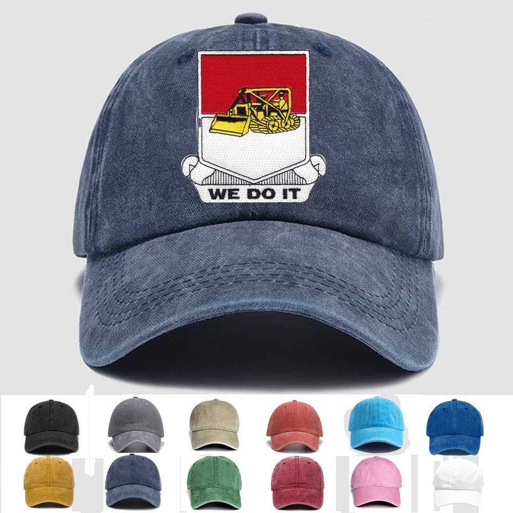 Custom Embroidered Hat 378th Engineering Battalion, Veteran Cap, Trucker Hat