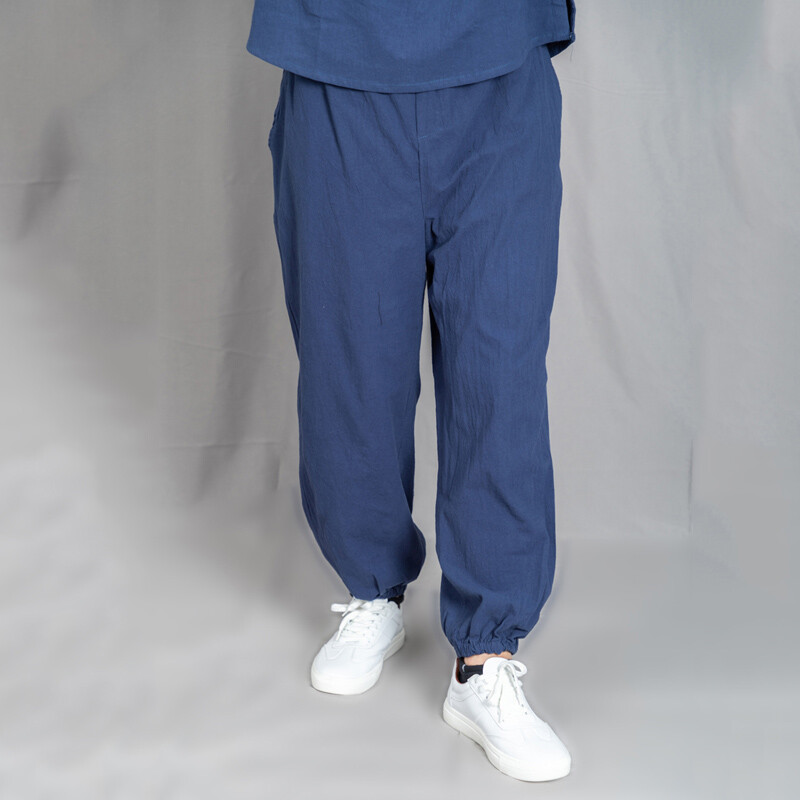 Chinese Kung Fu Tai Chi Pants Men Cotton Linen Martial Art Trouser Loose Fit