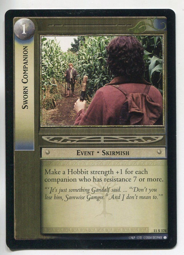 Lord Of The Rings CCG Shadows 11S174 Sworn Companion