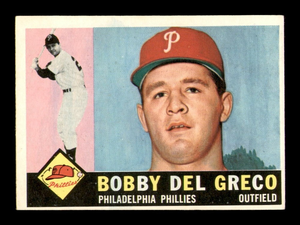 1960 Topps #486 Bobby Del Greco EX-MINT Baseball Card OBGcards