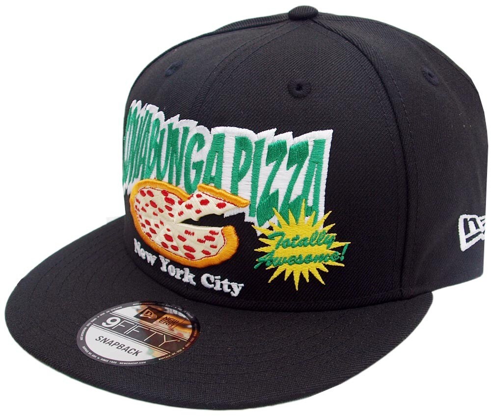 New Era Teenage Mutant Ninja Turtles TMNT Pizza Black Snapback Cap 9FIFTY OSFA