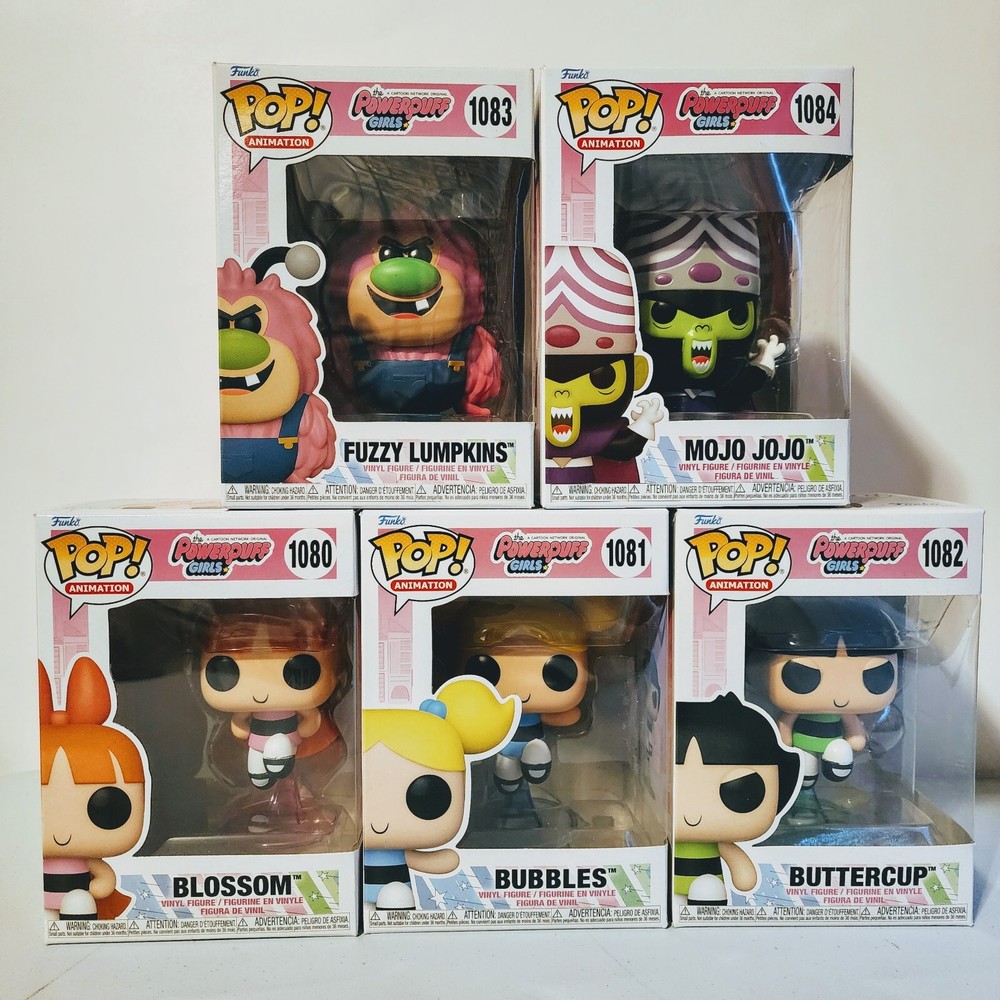 Funko Pop Animation - The Powerpuff Girls #1080-1084 Set of 5 w/ Protectors