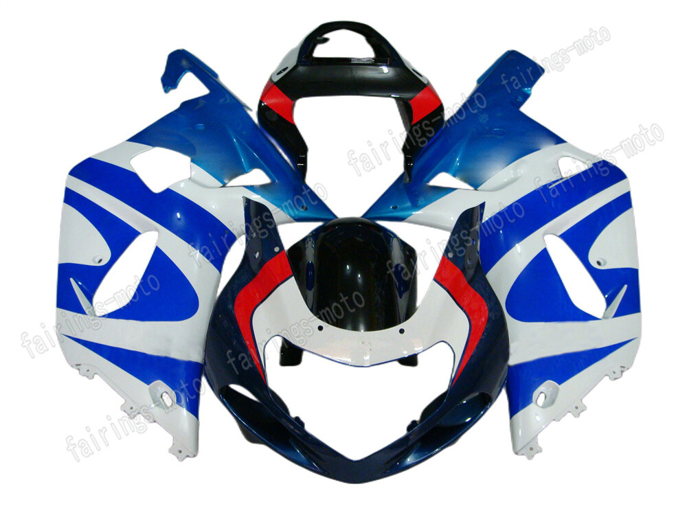 Fairing Set for 2001-2003 Suzuki GSXR 600 750 ABS Injection Bodywork in White Blue Red