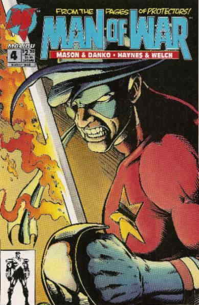 Man of War (Malibu) #4 VF; Malibu | with poster - we combine shipping