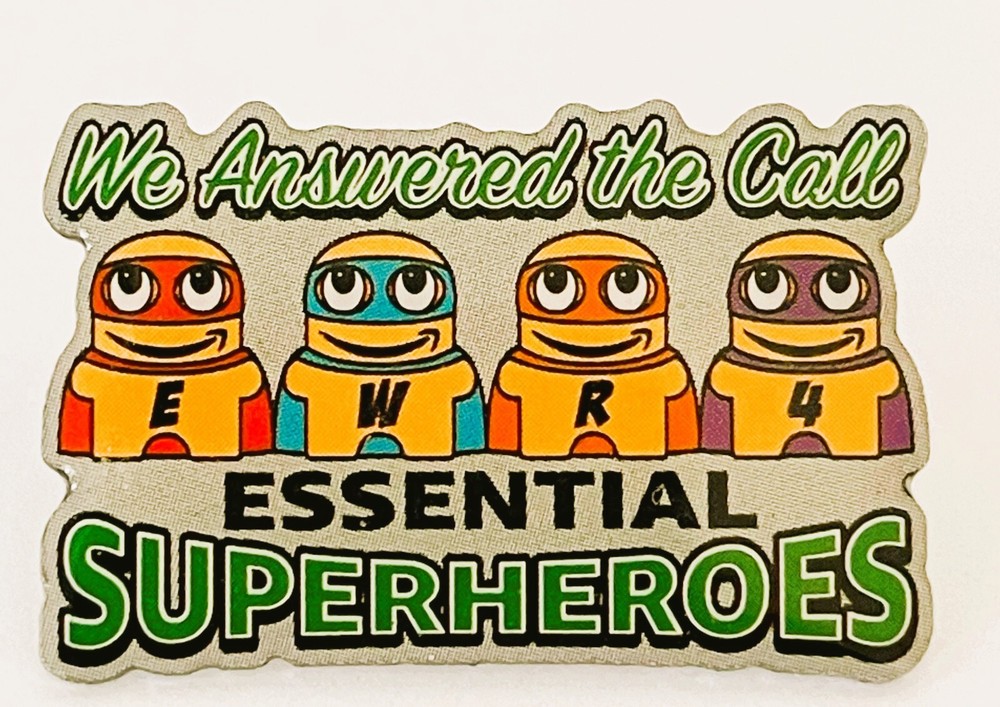 We answered the call essential covid superhero Amazon Employee Peccy Pin