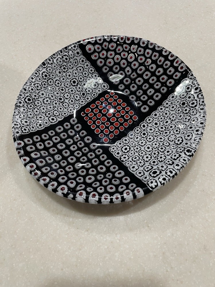 Contemporary Vetro Di Murano Millefiori Small Glass Trinket Dish