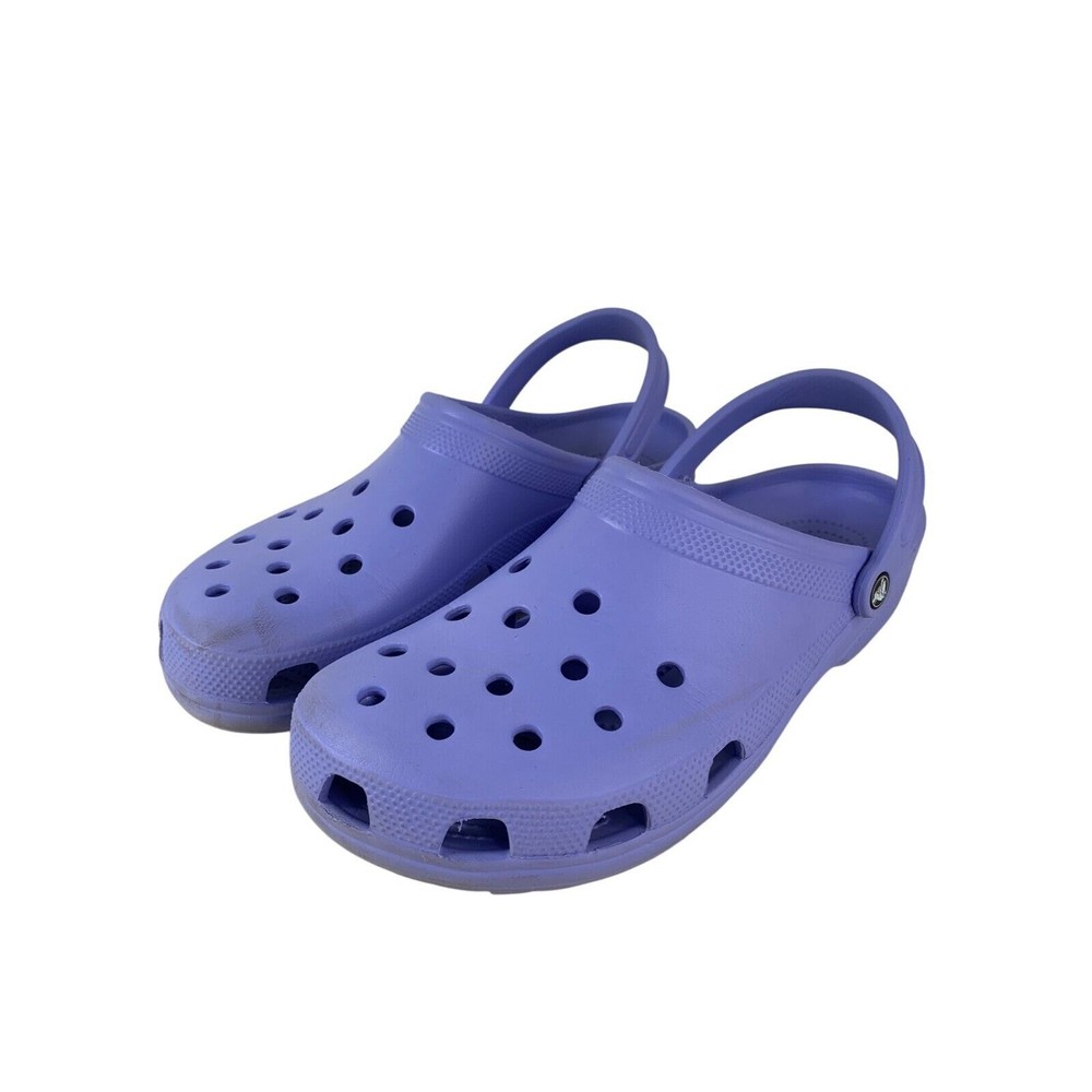 Mens Crocs Classic Clog Purple Size 14 Comfortable Lightweight Footwear