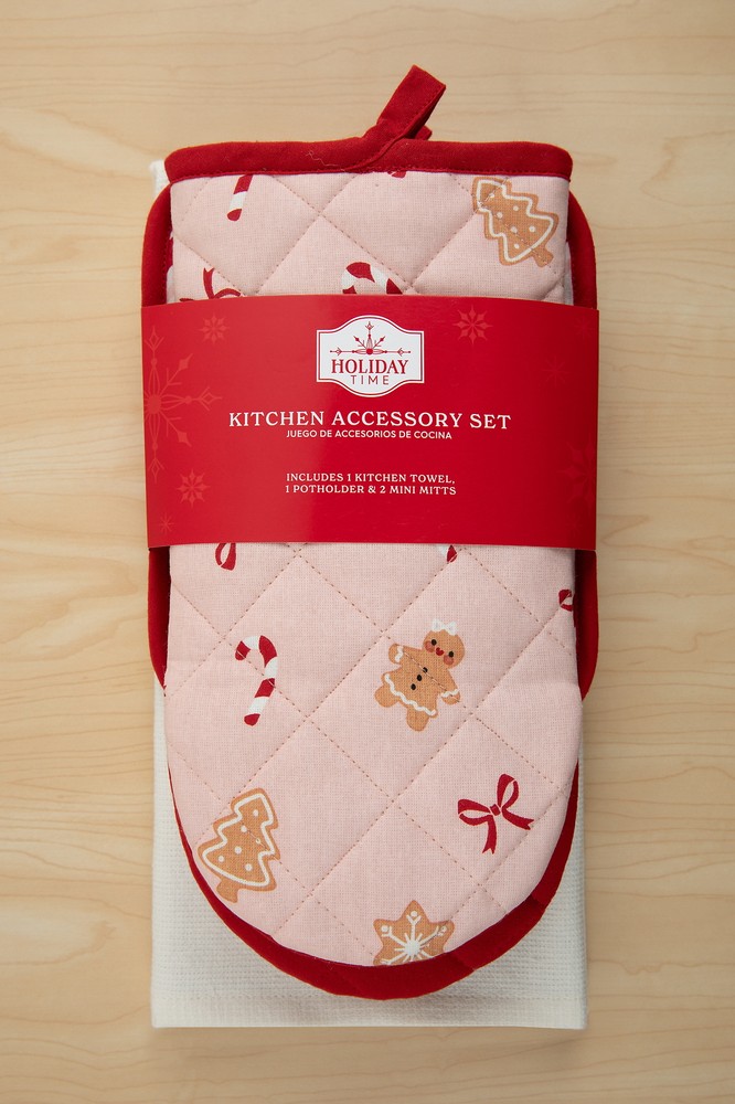 Holiday Time, 4 Piece Kitchen Set Ginger Theme