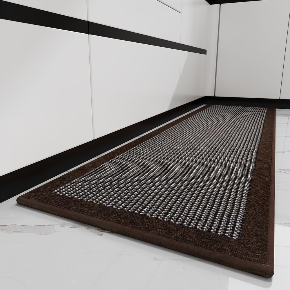 Non-Slip Washable Kitchen Rugs - Absorbent Anti-Skid Runner Mats for Floors