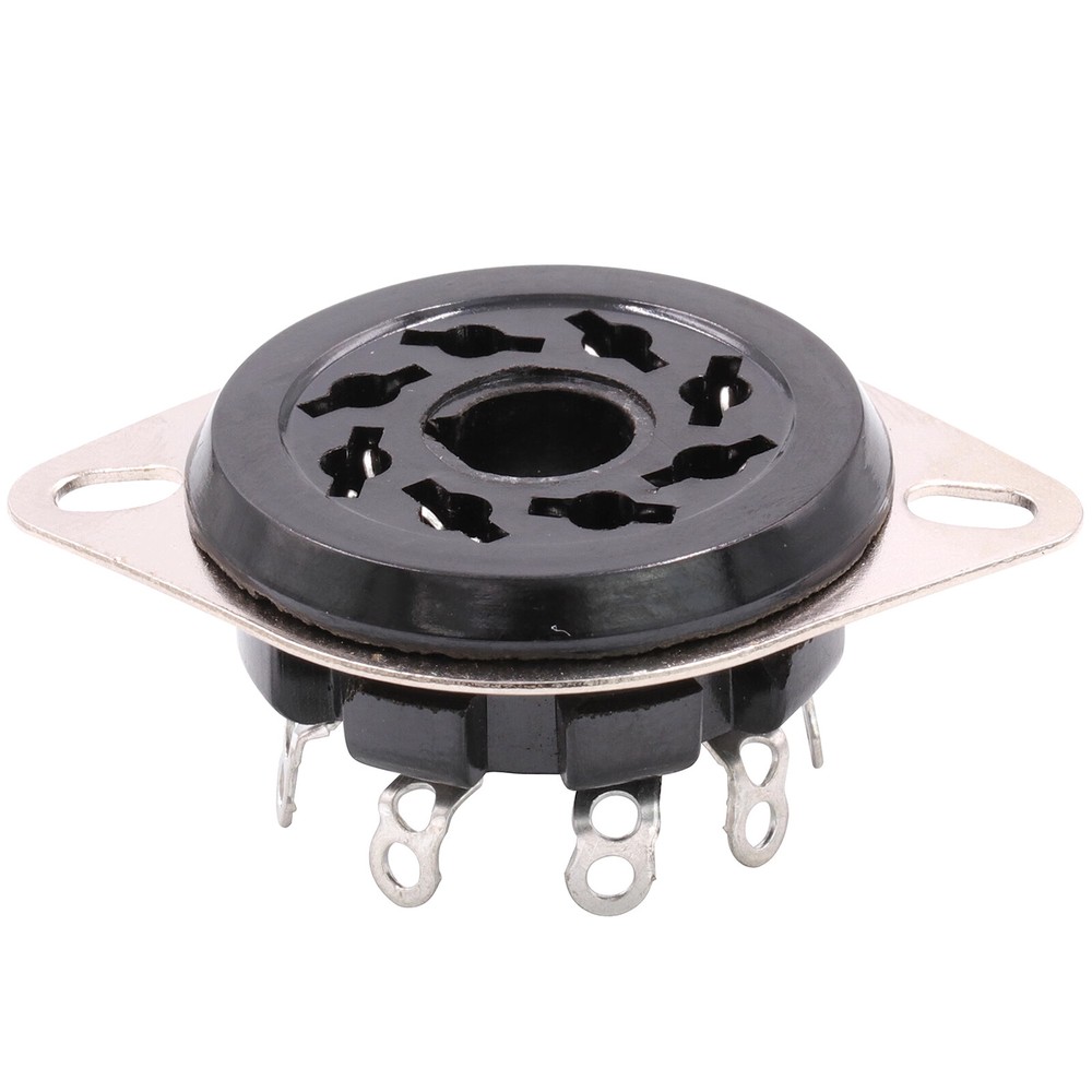 10PCS 8Pin Octal Vacuum Tube Socket For 6SN7 EL34 274B 6L6 KT88 Chassis MountFPO