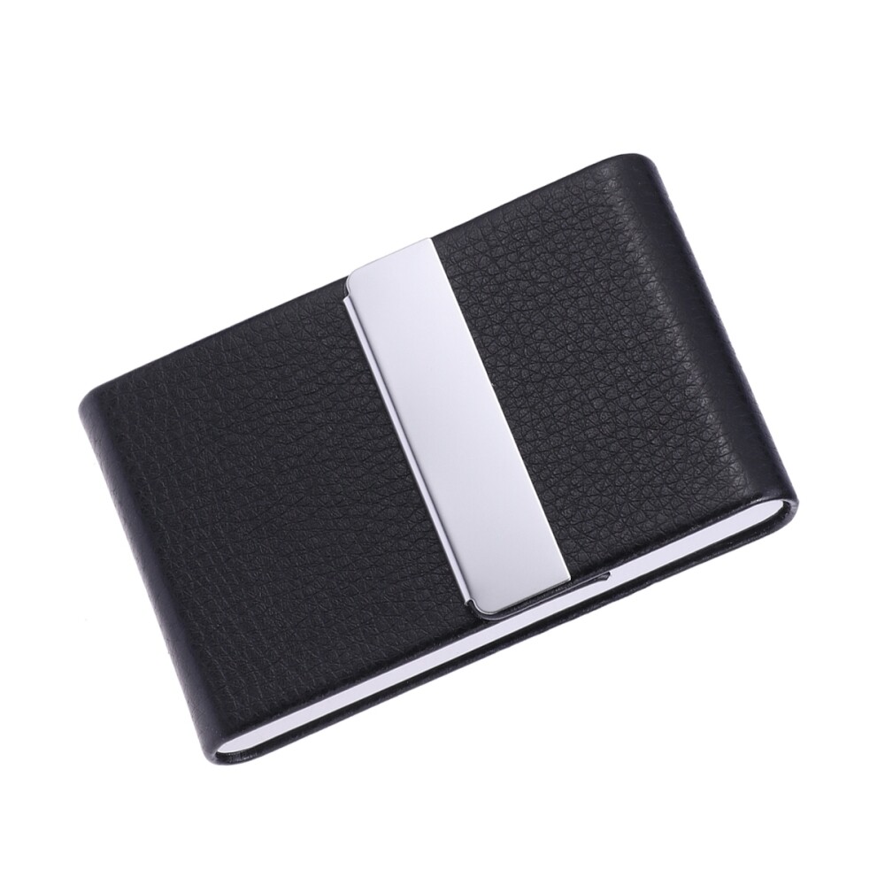 PU Leather Business Card Holder with Birth Control Case for Professionals  