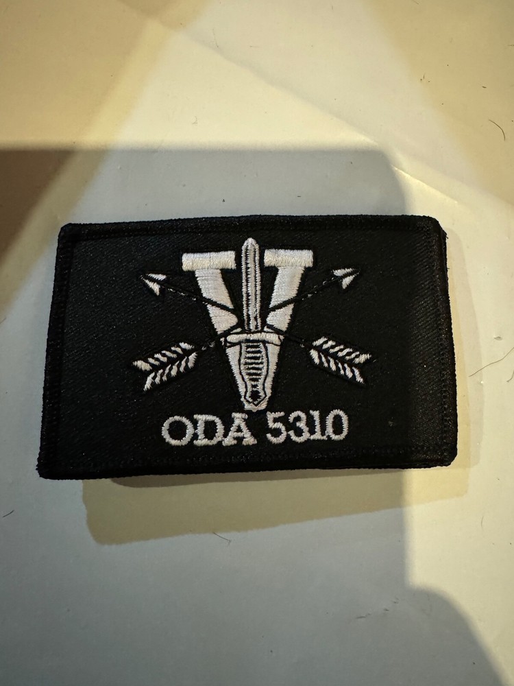 rare 5th special forces oda 5310 b&w team patch hook backed seal cag devgru nsw