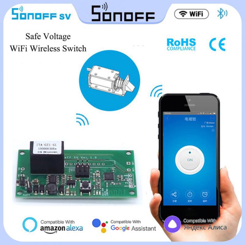 Sonoff SV Wifi Schakelaar Relai 5-24V Veilige Spanning Draadloze Schakelaar Smar