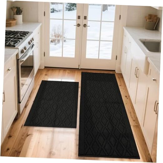 60x24Inch/36X24Inch Kitchen Rugs Sets Non-Slip Washable Kitchen Mats for