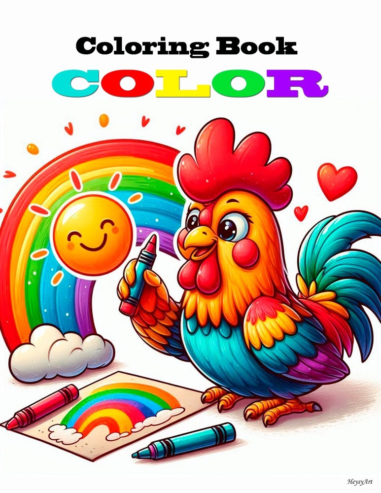 15 Farm Animal Coloring Pages - Digital Image Wallpaper Background-image