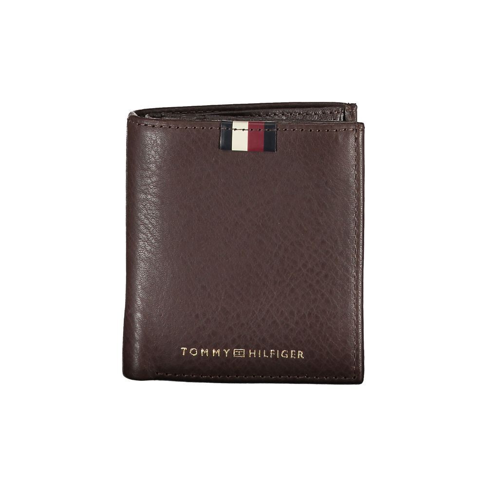 Tommy Hilfiger Genuine Brown Leather Wallet for Men