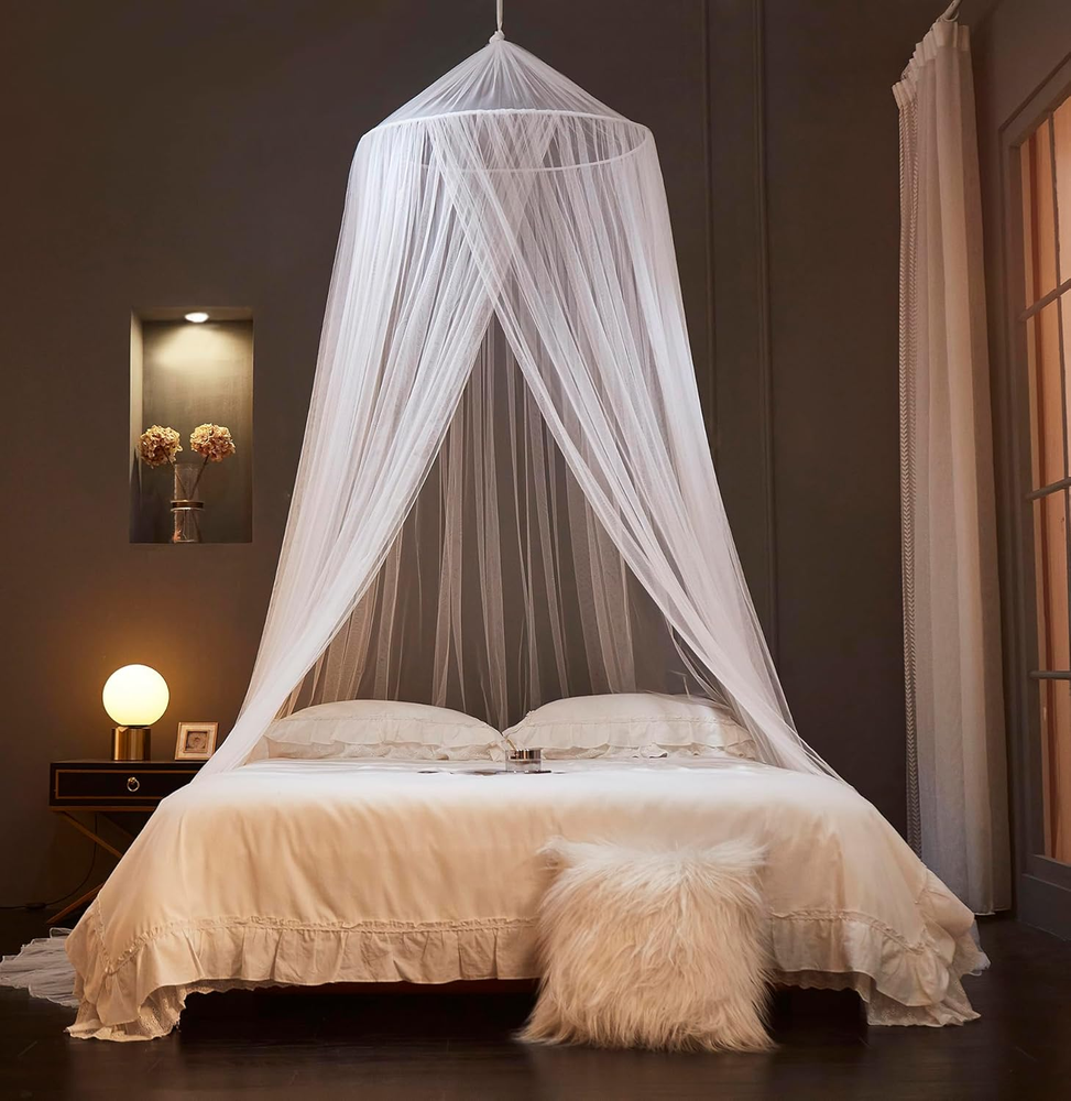 Bed Canopy Mosquito Net,Canopy Bed Curtains for Twin Full Queen King Size Bed,Do