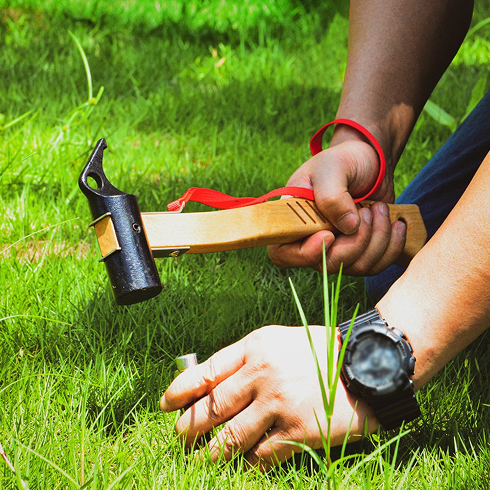 Ground Pegs Hammer High Hardness Non-slip Dedicated Tent Pegs Puller Black