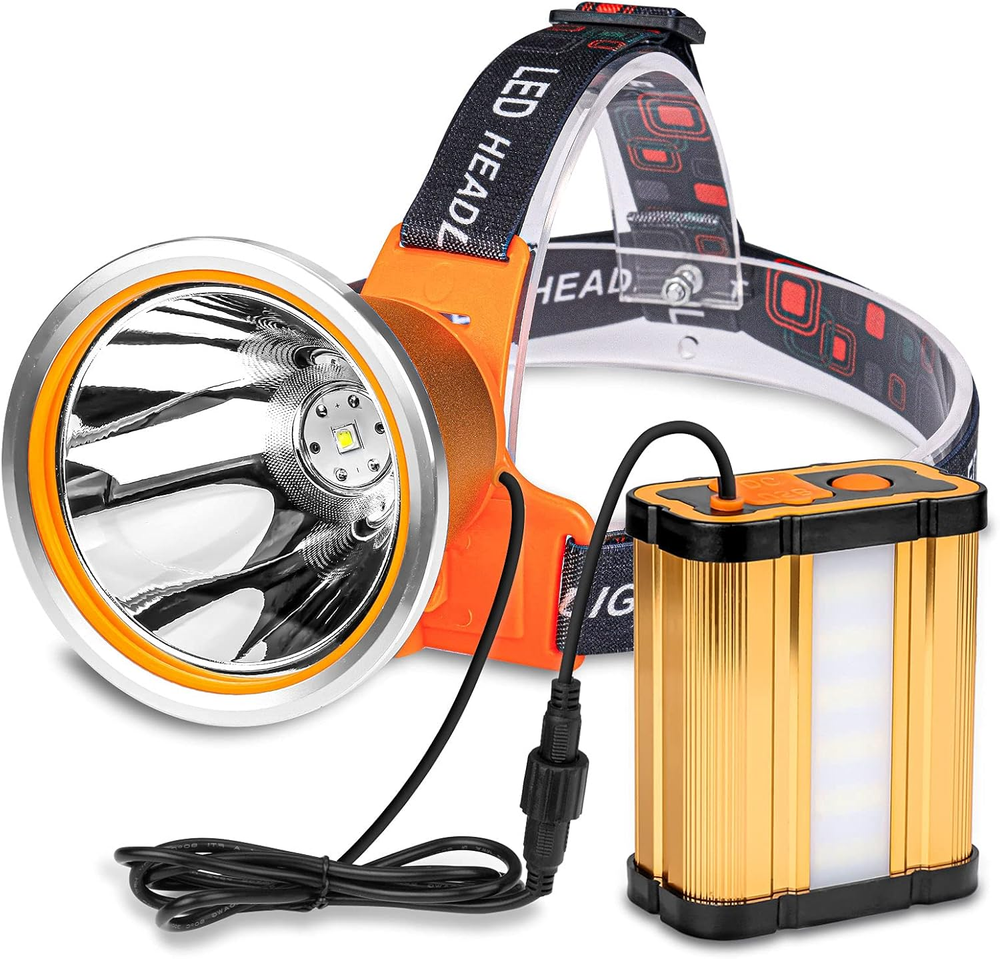 Superbright Bright Portable Rechargeable Headlight Powerful LED Headlamp Flashli