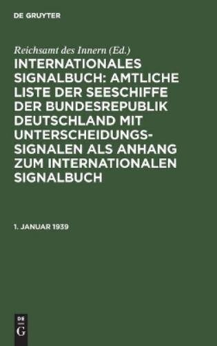 1. Januar 1939 (Hardback)