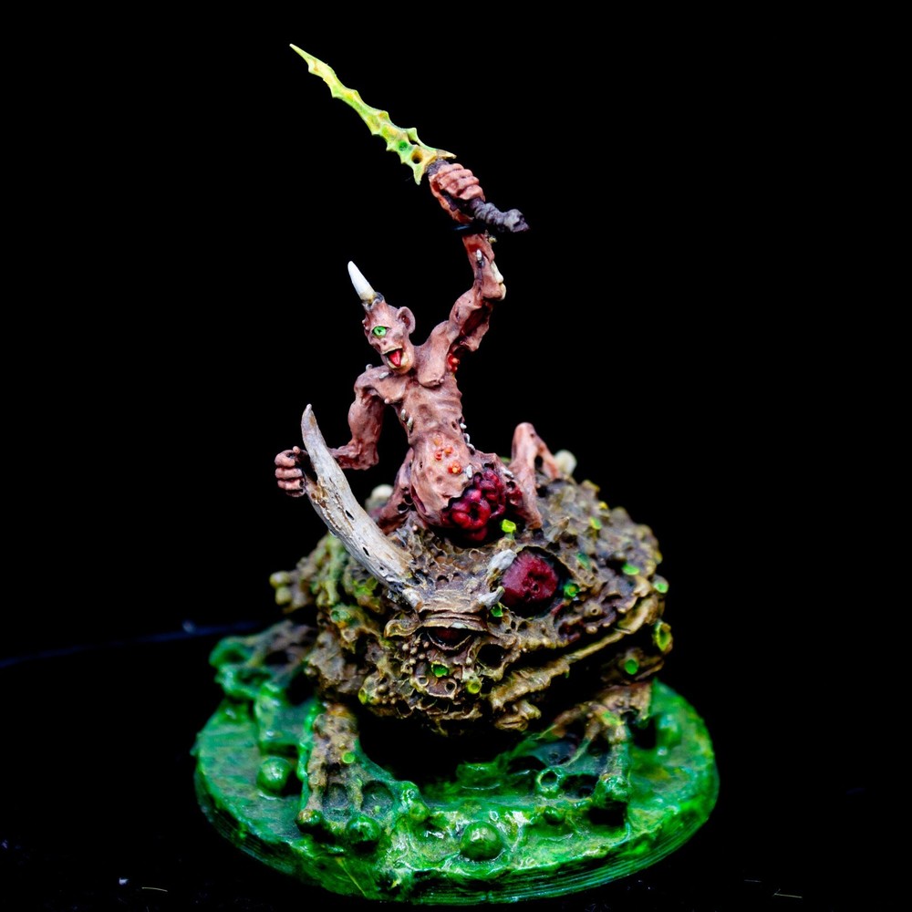 Warhammer 40000 Chaos Demons Toad Army Nurgle Prince Conversion Forge World