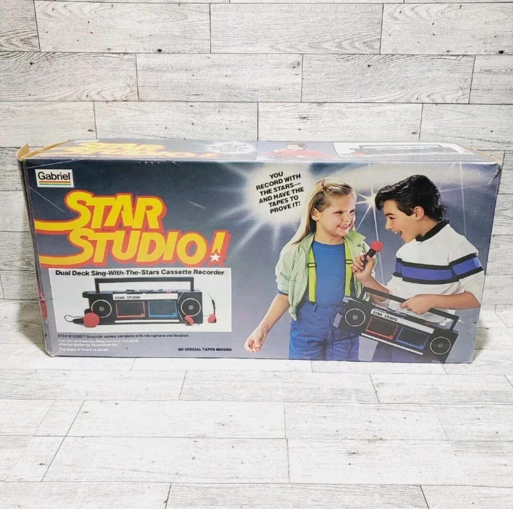 Gabriel STAR STUDIO Dual Cassette Deck Recorder No Mic No Headset