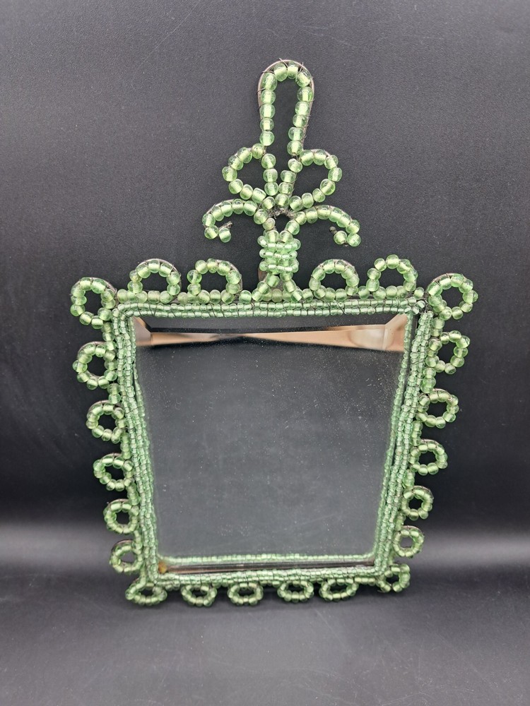12 inch beaded beveled mirror