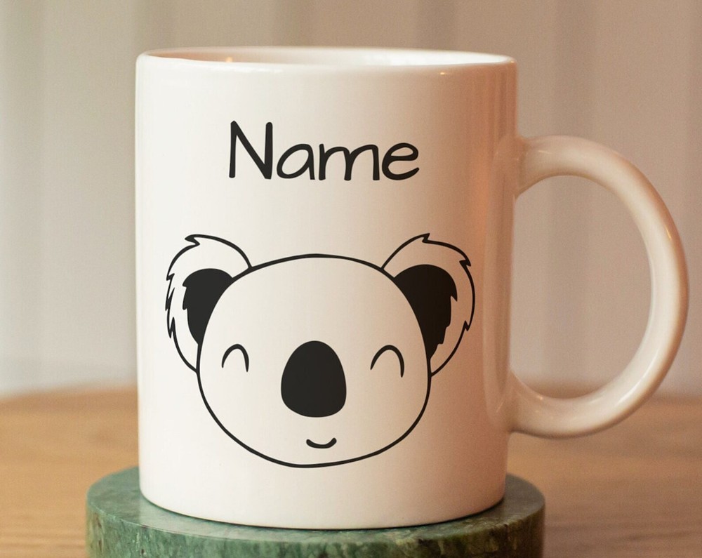 Custom Name Koala Mug - Personalized Kids Cup Gift-image