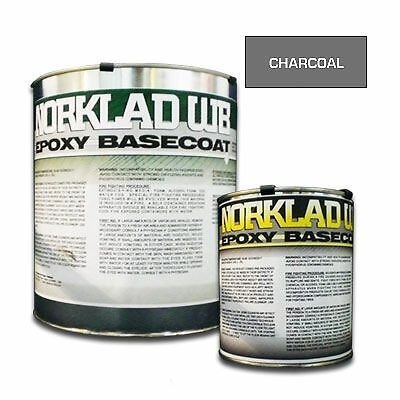 Norklad WB - Waterborne Epoxy Floor Paint, Base Coat, Charcoal, 1 gallon Kit