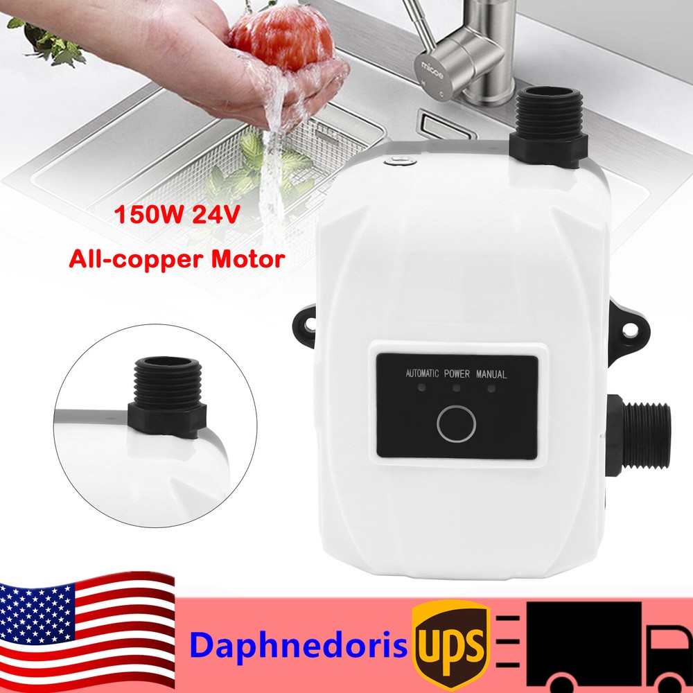 24V Pressure Booster Pump Portable Automatic Water Recirculating Pump for Shower