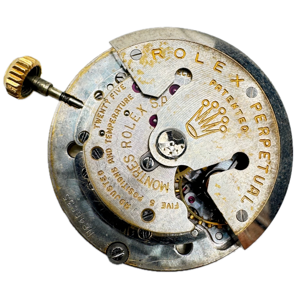 Vintage 28.5mm Rolex Chronometer Cream Automatic Men's Wristwatch Movement 1030