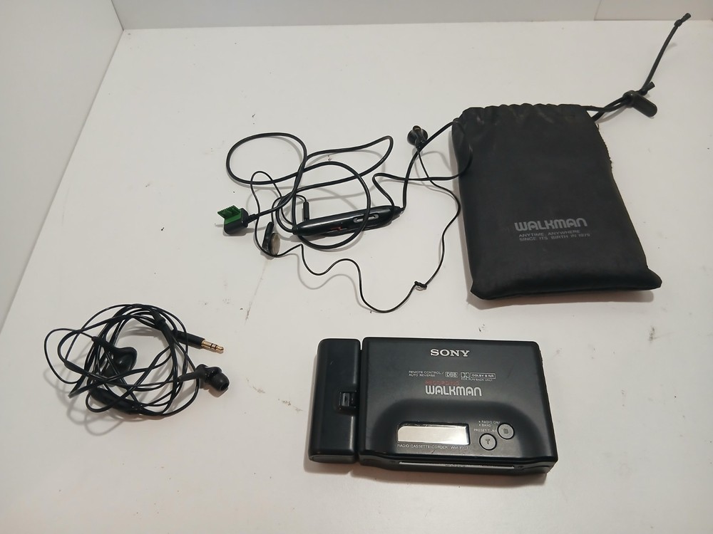 Sony Walkman WM-F707, a portable cassette player/recorder with radio.