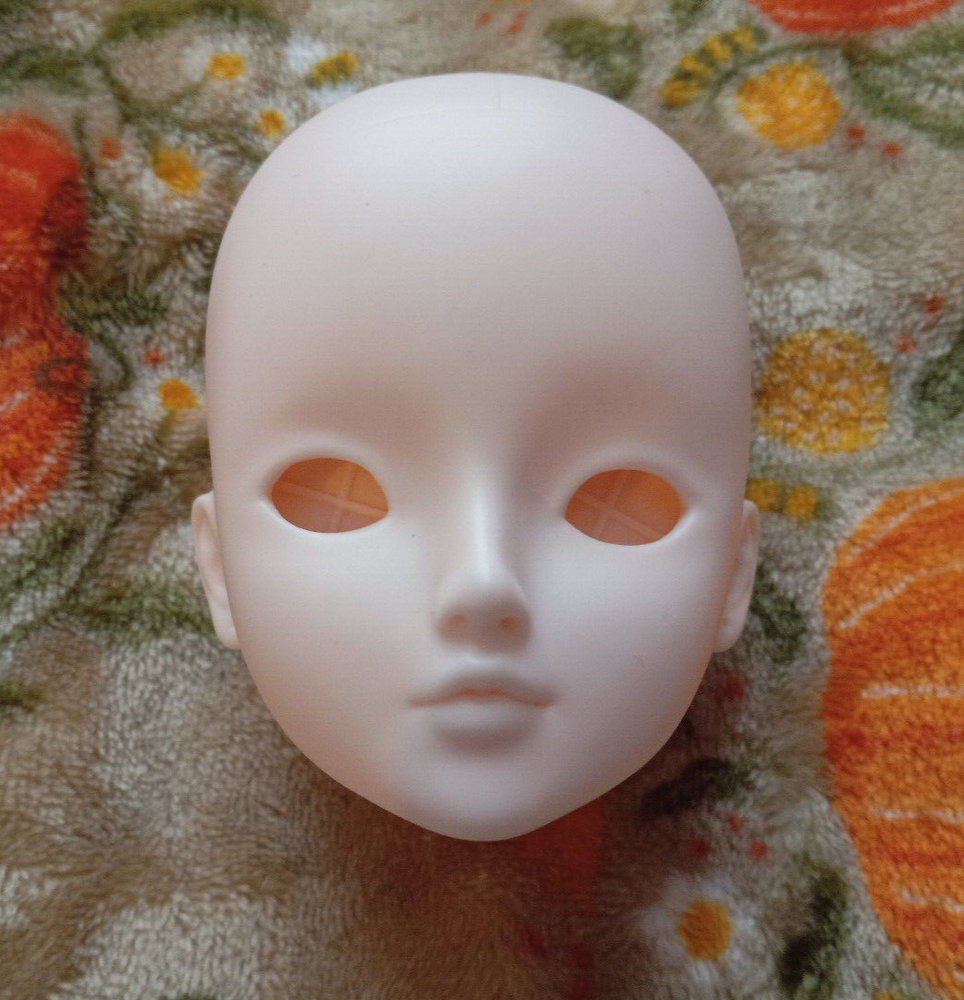 1/3 Scale BJD Doll Head Body Parts DIY Without Makeup White Skin Big Forehead