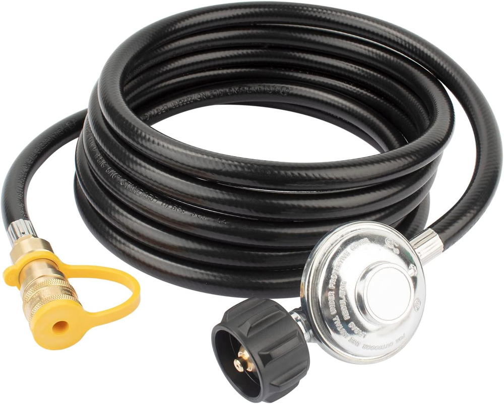 F271803 12Ft Propane Heater Adapter Hose with Regulator,For Mr. Heater Big Buddy