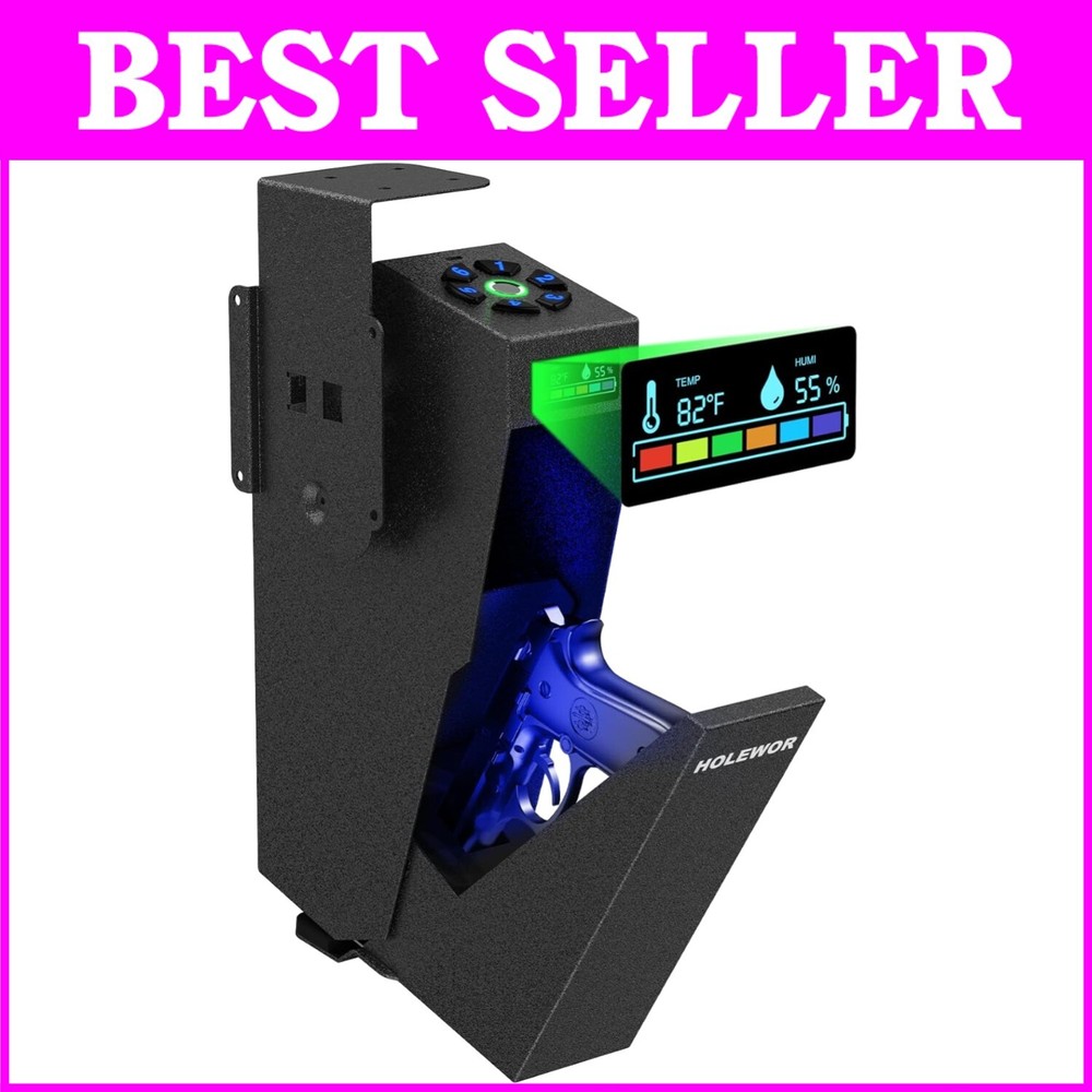 Biometric Fingerprint Gun Safe for Quick Access Home and Car Security  -image