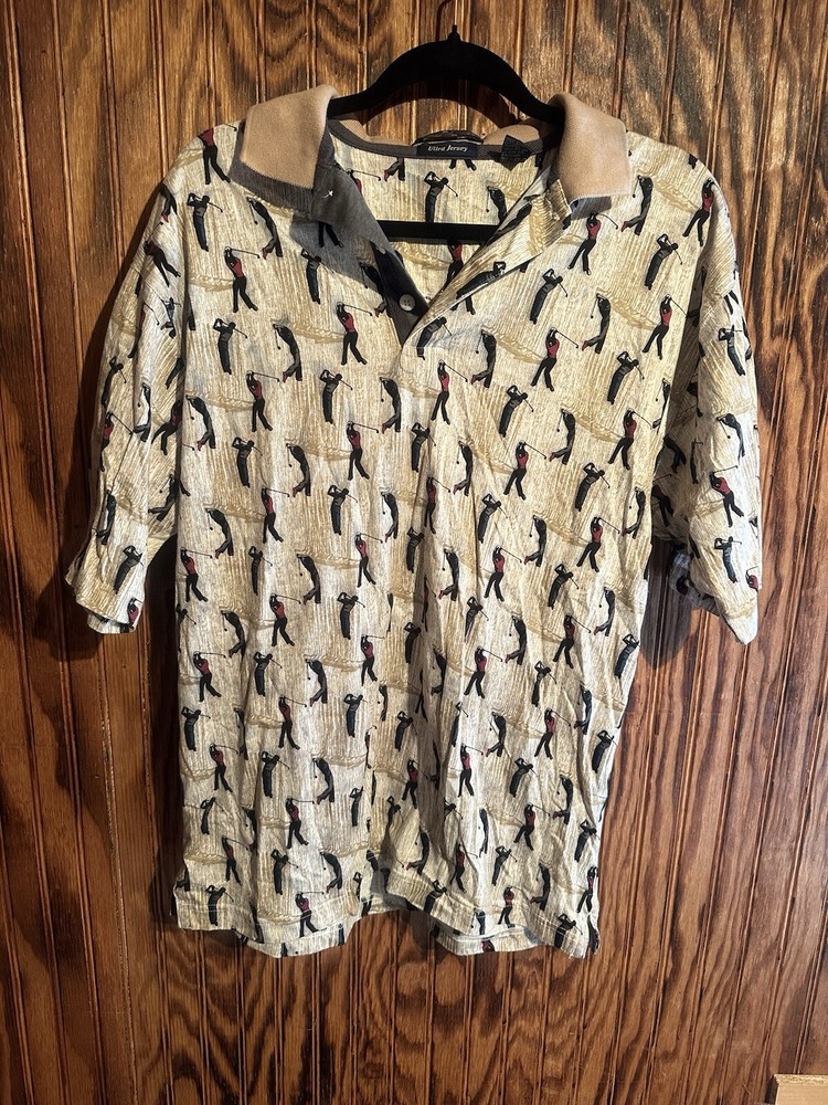 ENRO Men’s Medium Pull Over Shirt Golfers On It