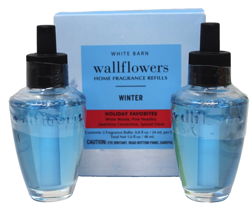 Bath & Body Works Winter Wallflowers Plug In Refill Bulb Lot of 2
