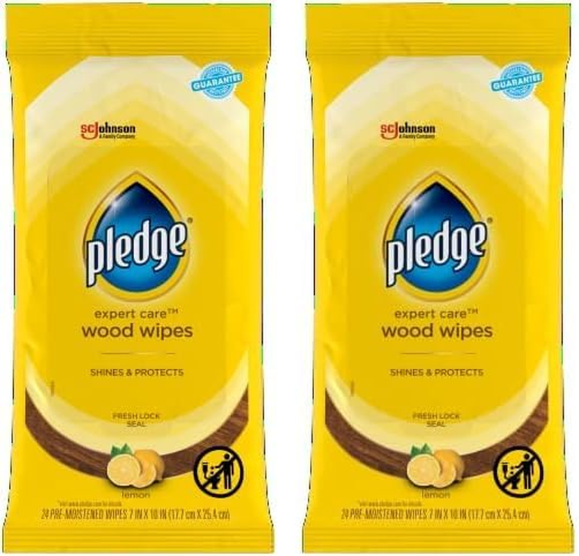 Multi-Surface Furniture Polish Wipes, Works on Wood, Granite, and Leather, Clean