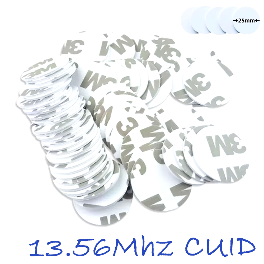 13.56Mhz Rewritable Magic Card NFC Smart Chip Tag 25MM CUID Clone Coin Card Gen2