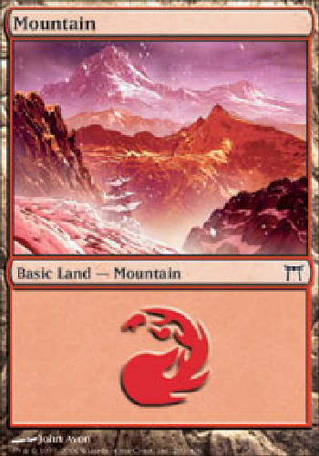 MOUNTAIN #299 X4 Champions of Kamigawa MTG Magic Cards DJ 4X Playset