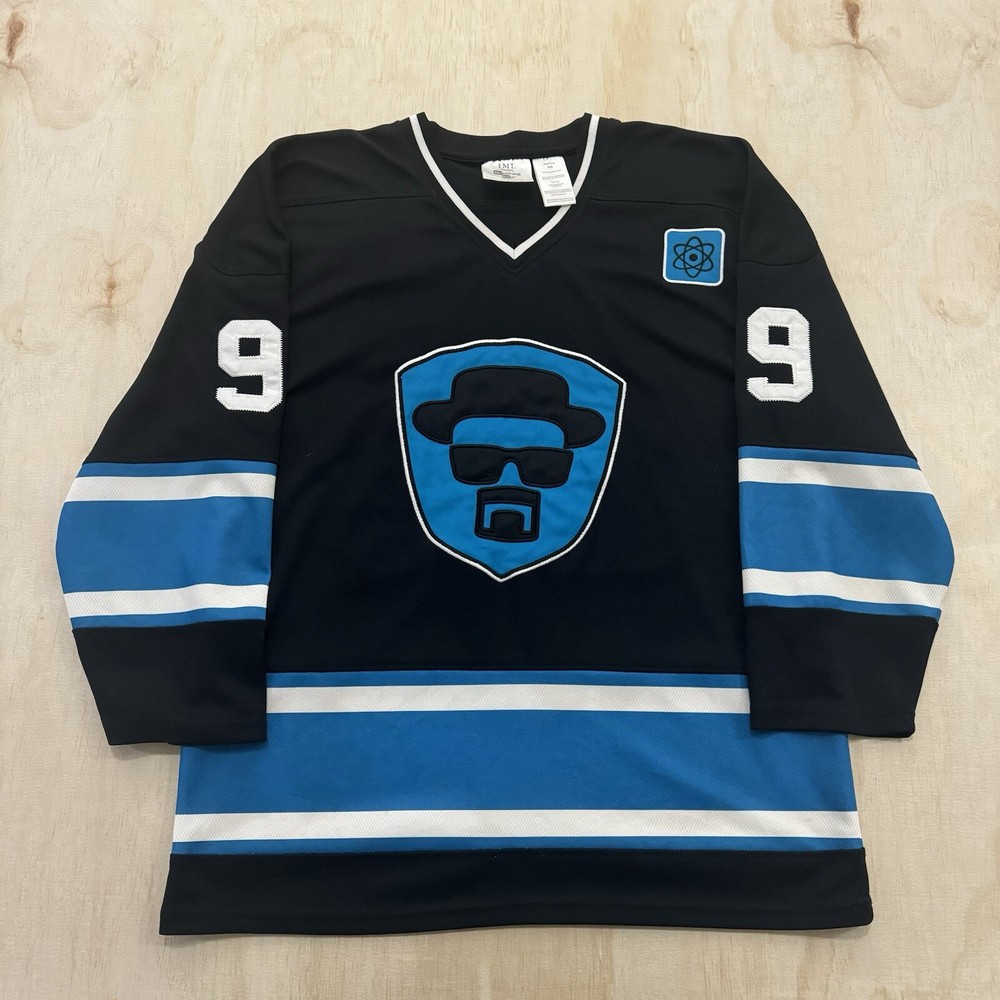 Breaking Bad Walter White Heisenberg Black Hockey Jersey Men’s Size M Pullover