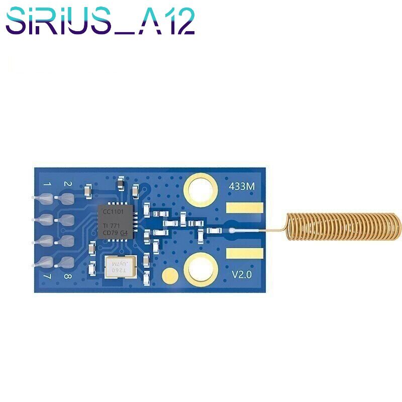 CC1101 433MHz 10dBm Wireless Transceiver Module Development SPI Spring Antenna