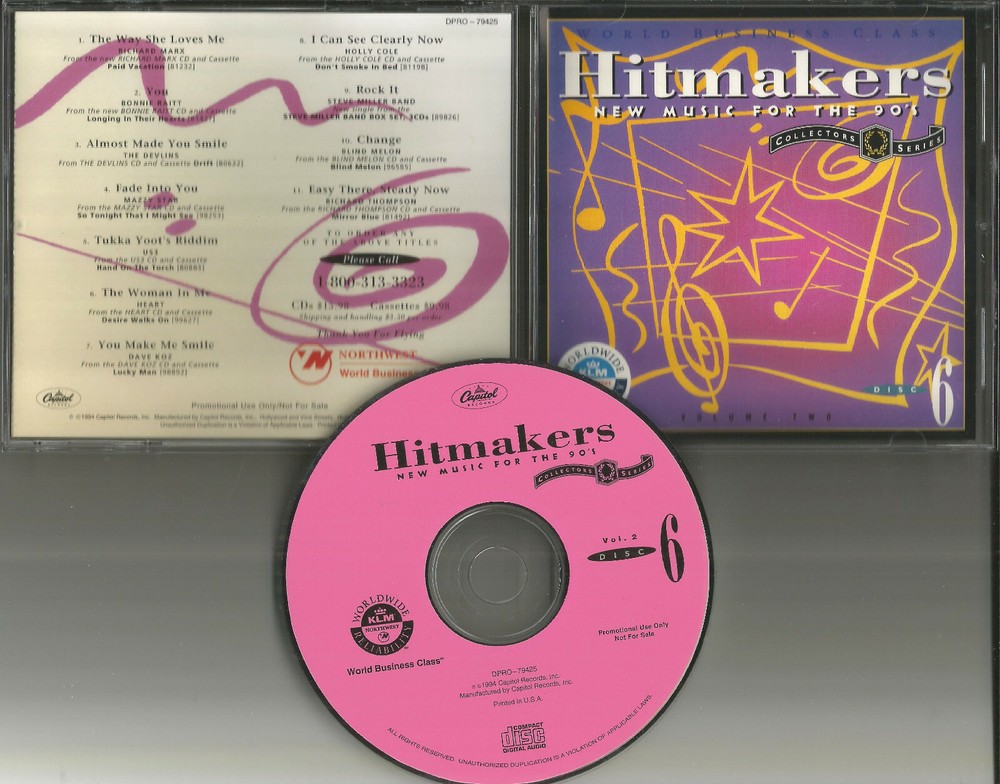 PROMO CD BLIND MELON Richard Marx HEART Mazzy Star STEVE MILLER Richard Thompson