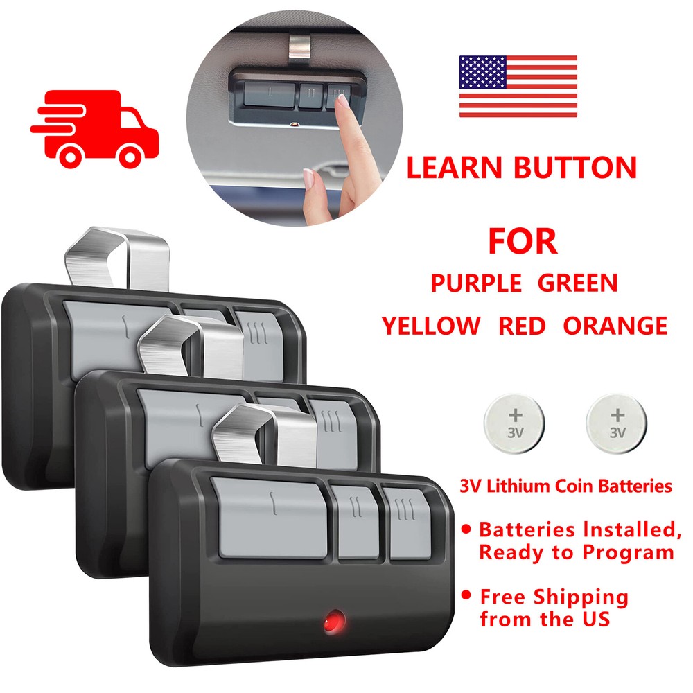 For Chamberlain Garage Door Opener Remote 893LM 891LM LiftMaster 893Max Learn