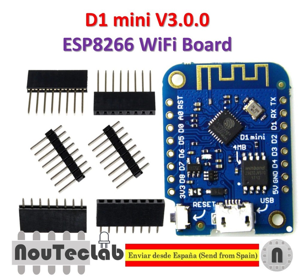 WIFI IoT Development Board ESP8266 4MB MicroPython NodeMCU for D1 mini V3.0.0-image