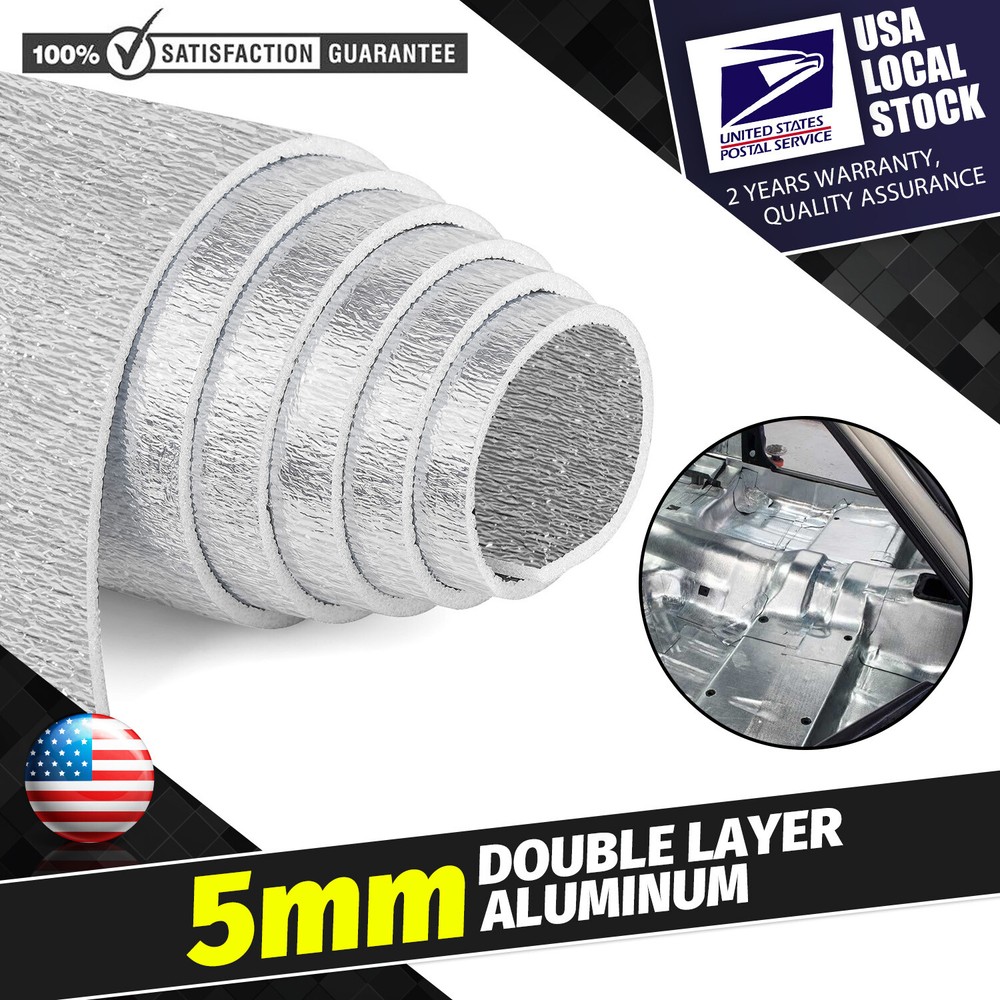 32sqft Car Auto Sound Deadener Mat Heat Insulation Backed Aluminum Noise Reduce